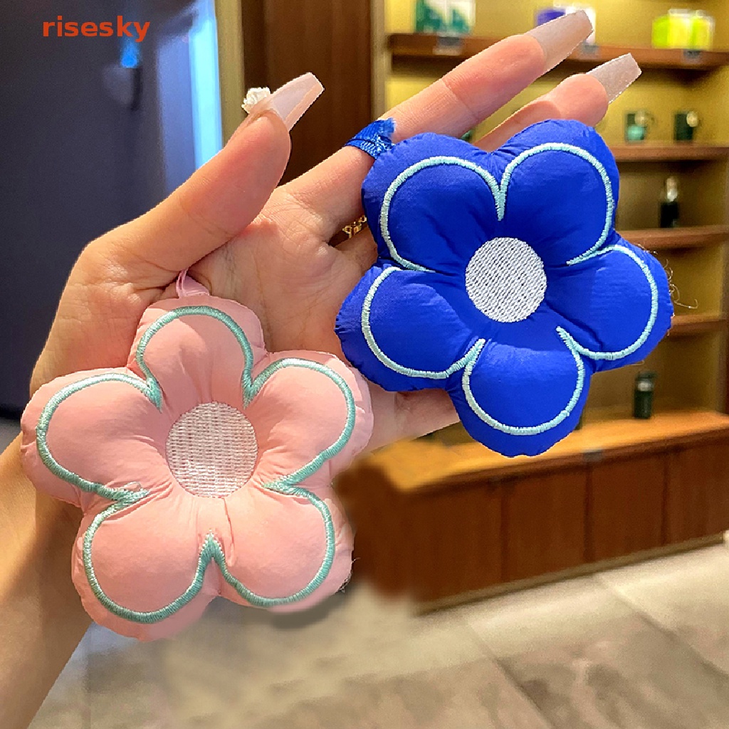 Móc Khóa Hình Bông Hoa Bằng Vải Sáng Tạo Cho Nữ