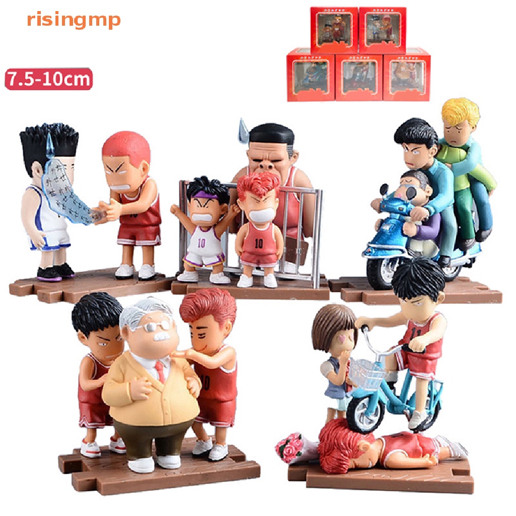 Bộ 5 Mô Hình Nhân Vật Anime SLAM DUNK Kaede Rukawa Sakuragi Hanamichi