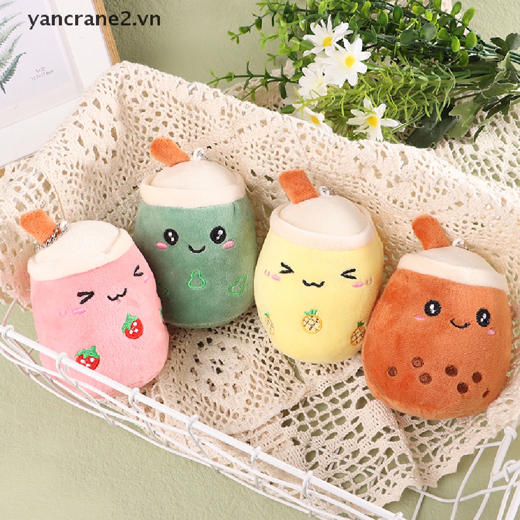 Búp Bê Nhồi Bông Mềm Hình Ly Trà Sữa 11CM Treo Móc Khóa {yancrane2.vn} 11CM