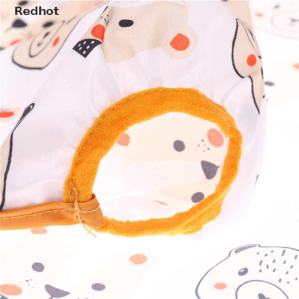 &lt; Redhot &gt; Mới Lạ Yếm Ăn Tay Dài Chống Thấm Nước Có Túi Dành Cho Trẻ Em Tập Đi