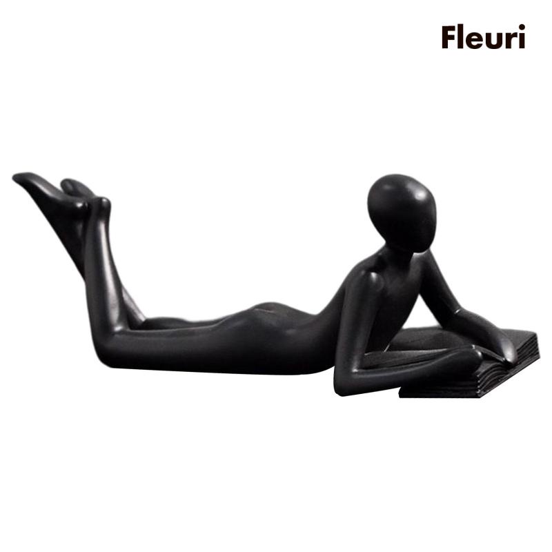[Fleurir] Bức Tượng Người Suy Nghĩ Trừu Tượng Tượng Điêu Khắc Thủ Công Hiện Đại Trang Trí Nhà Cửa Phòng Khách