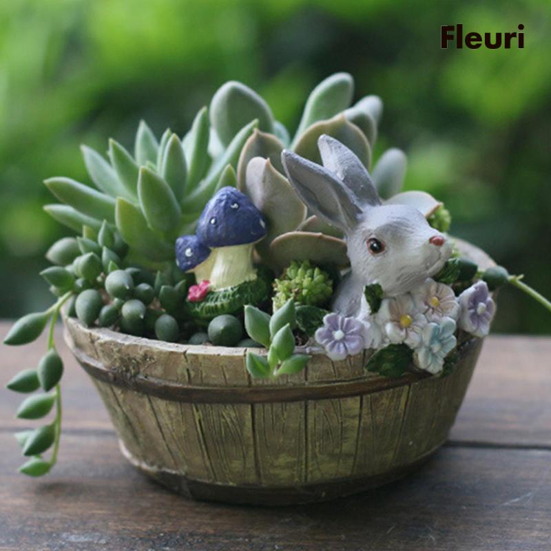 Bình Hoa Để Bàn Hình Thỏ Sáng Tạo Trang Trí Khách Sạn / Phòng Ngủ