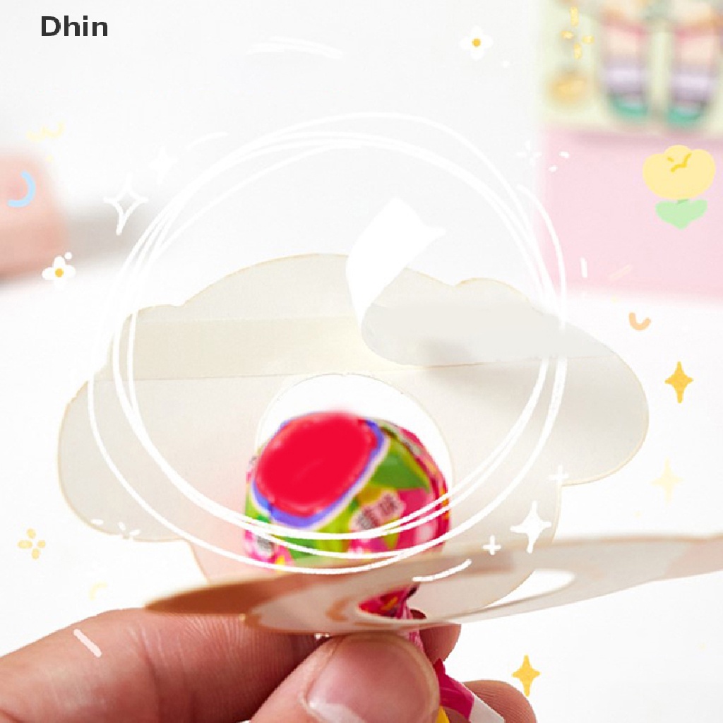 Bộ 10 Thẻ Hình Động Vật Dễ Thương Dùng Trang Trí Kẹo Mút