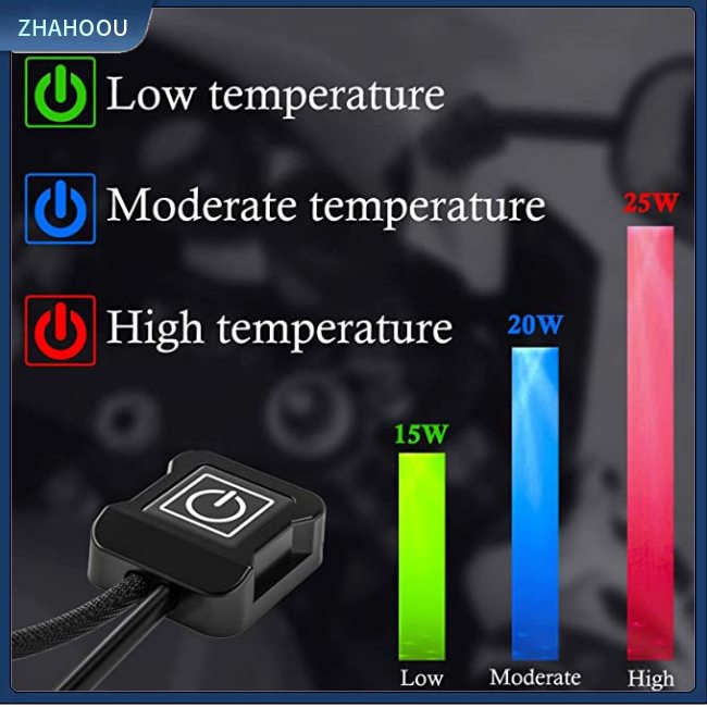 ☃Nhà Cửa☃ 1 Cặp Vỏ Bọc Tay Lái Xe Máy 12v 3 Chế Độ Điều Khiển Nhiệt Độ Thông Minh Chống Thấm Nước
