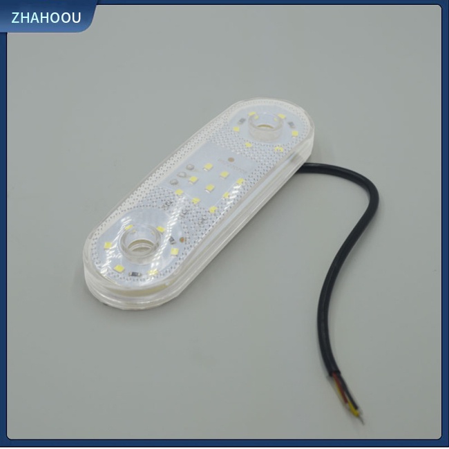 ☃Nhà Cửa☃ 1 Cặp Đèn Tín Hiệu 21 Bóng Led 12-24v Ip67 Chống Thấm Nước Hình Oval Cho Xe Tải