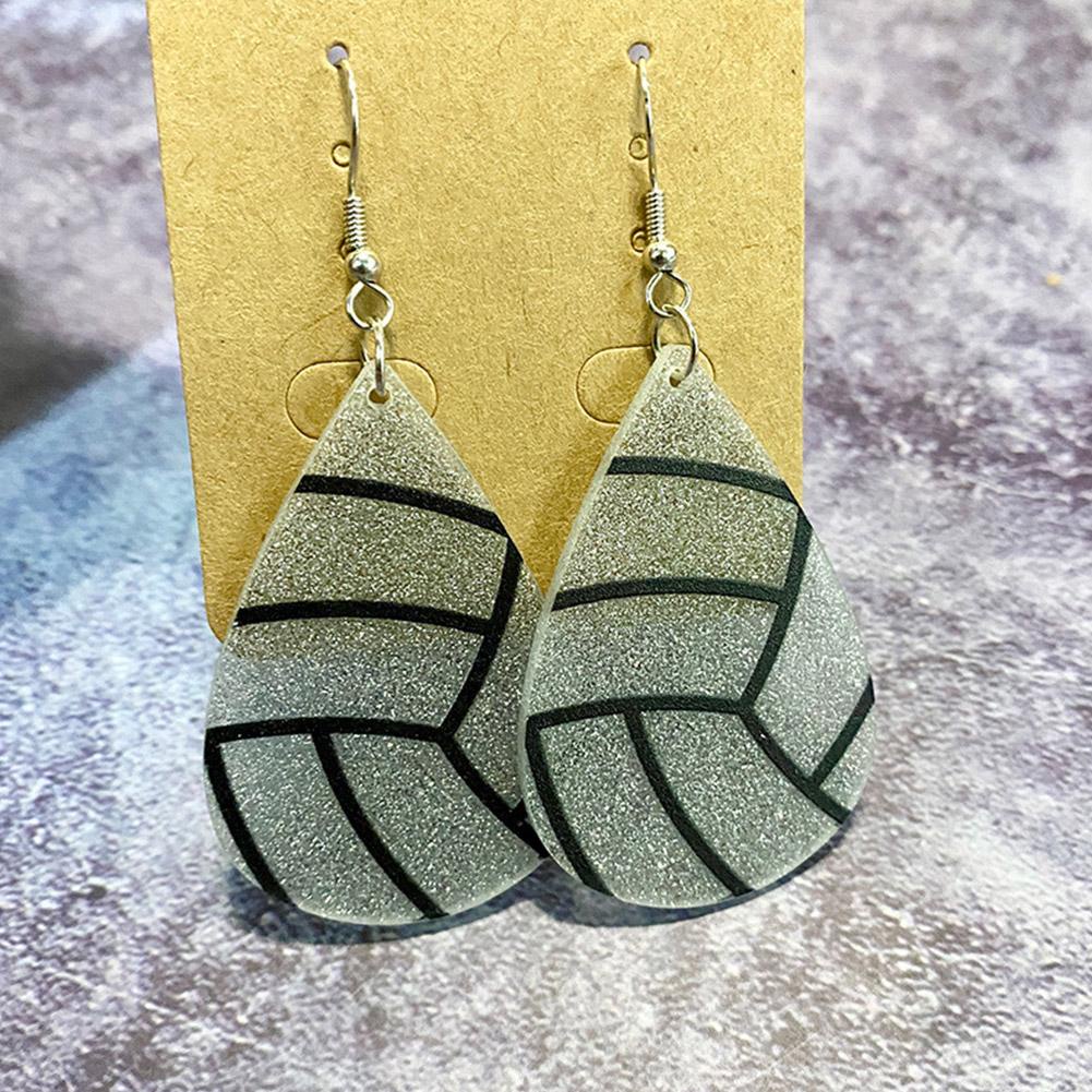 Bông Tai Thể Thao Hình Giọt Nước Bằng Acrylic W5I3