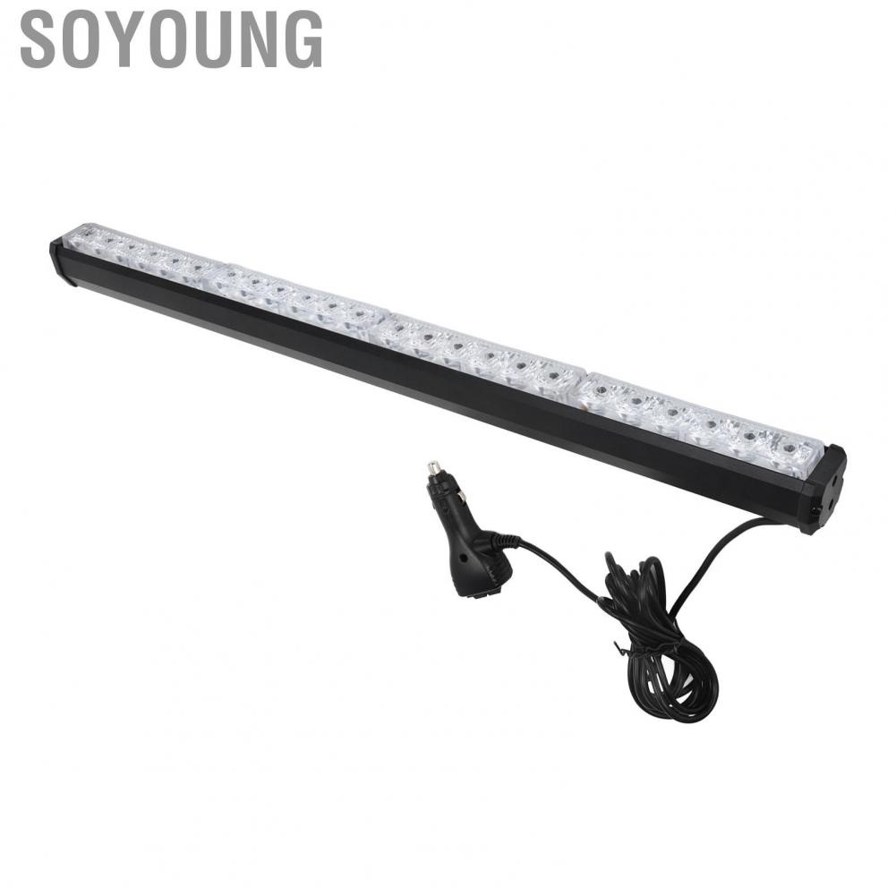 Soyoung Emergency Light Bar Strobe Warning Lamp 13 Flash Patterns High Brightness Universal IP67 Waterproof for Tractor Truck