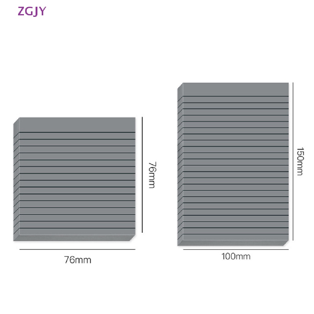Zgjy Set 50 Tờ Giấy Ghi Chú Ngang Trong Suốt Chống Thấm Nước Dùng Ghi Chú Hàng Ngày Cho Học Sinh / Văn Phòng Mới