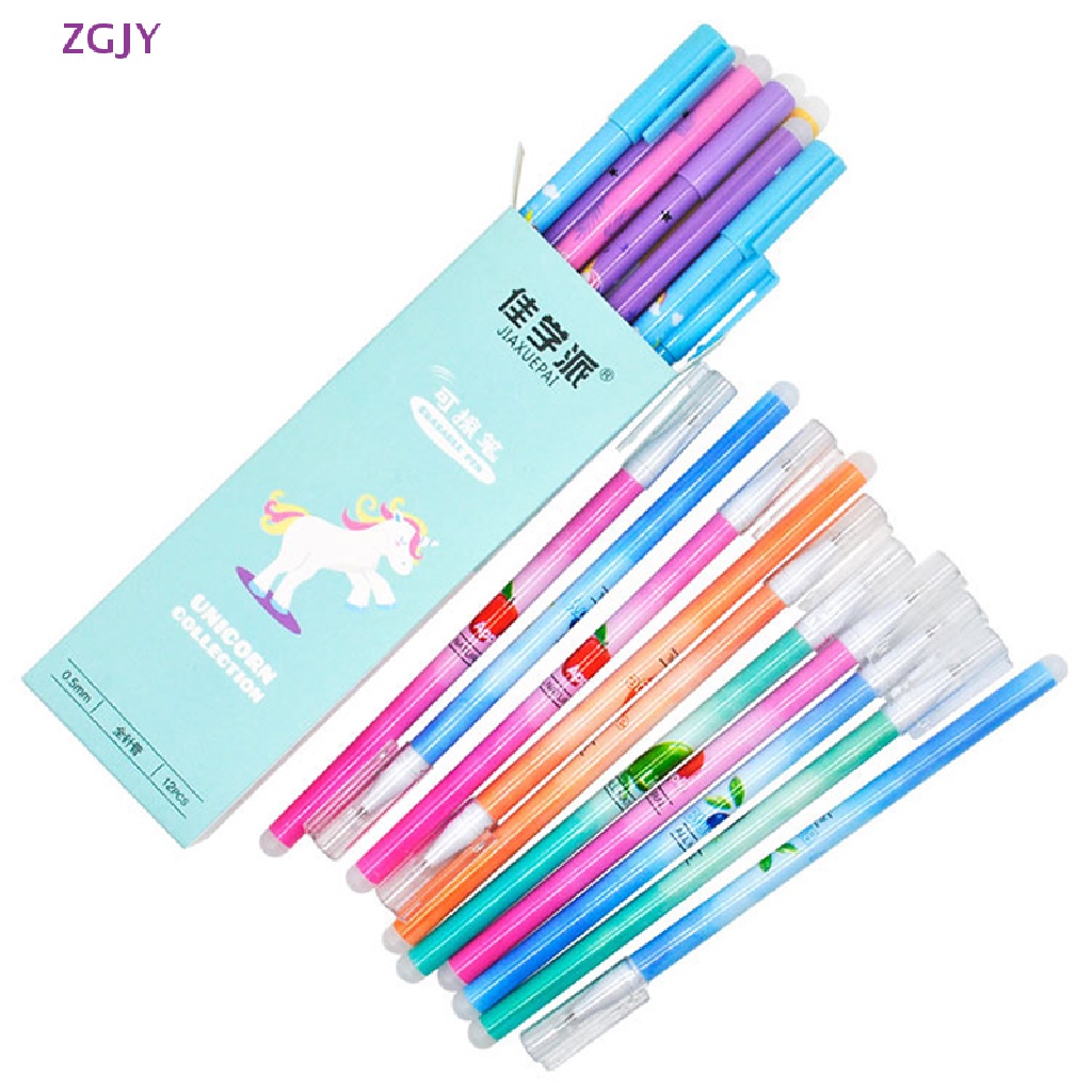 Set 4 Bút Mực Gel Ngòi 0.5mm Hình Kỳ Lân Dễ Thương Mới