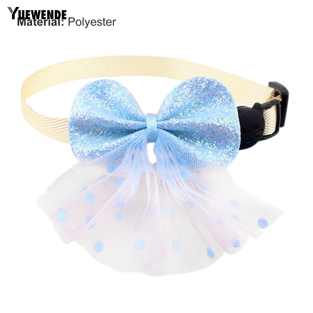 Ye.b Vòng Cổ Bằng Polyester In Chấm Bi Dễ Thương Mặc Hàng Ngày Cho Mèo Cưng