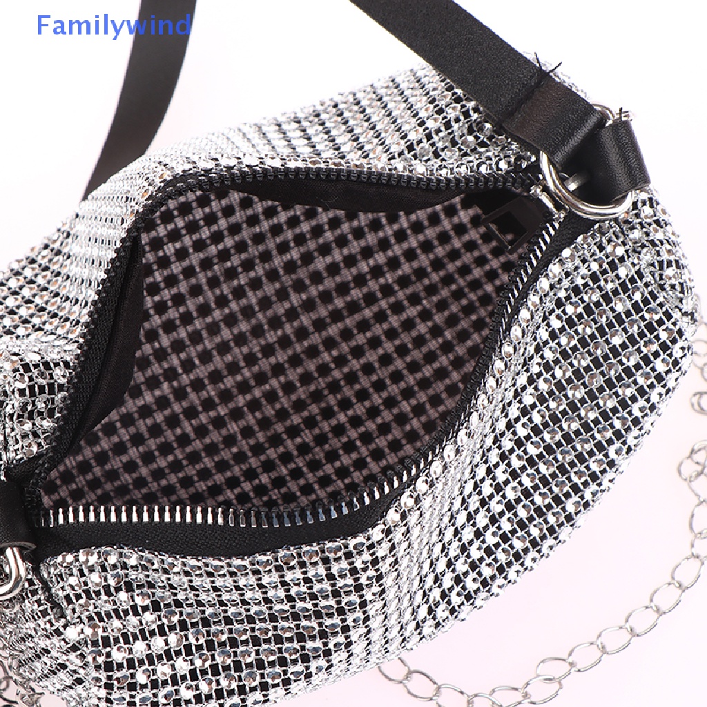 Túi Đeo Chéo Đính Đá Lấp Lánh Thời Trang Cho Nữ