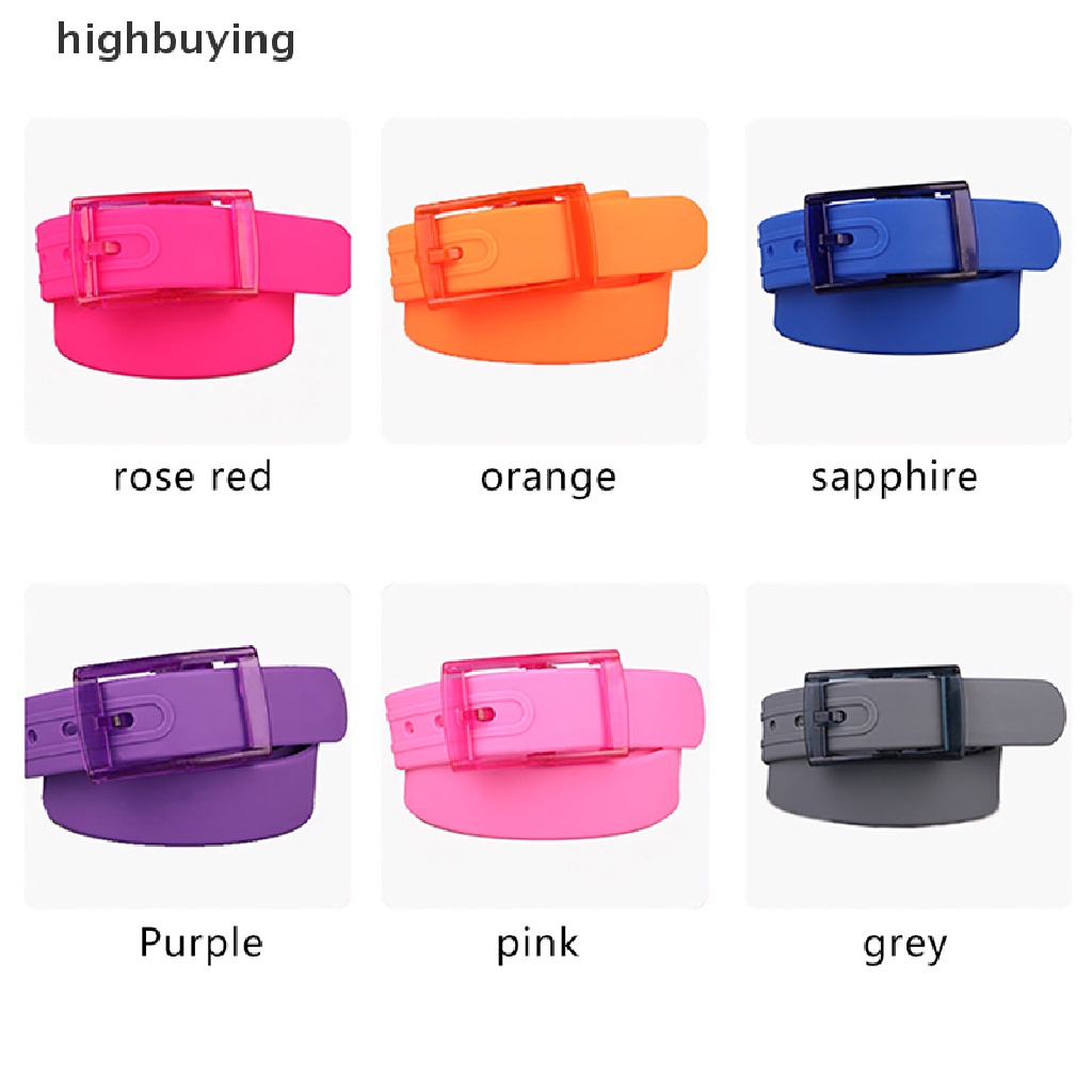 Dây ThắT Lưng Silica Gel ThờI Trang Cho Nam Nữ