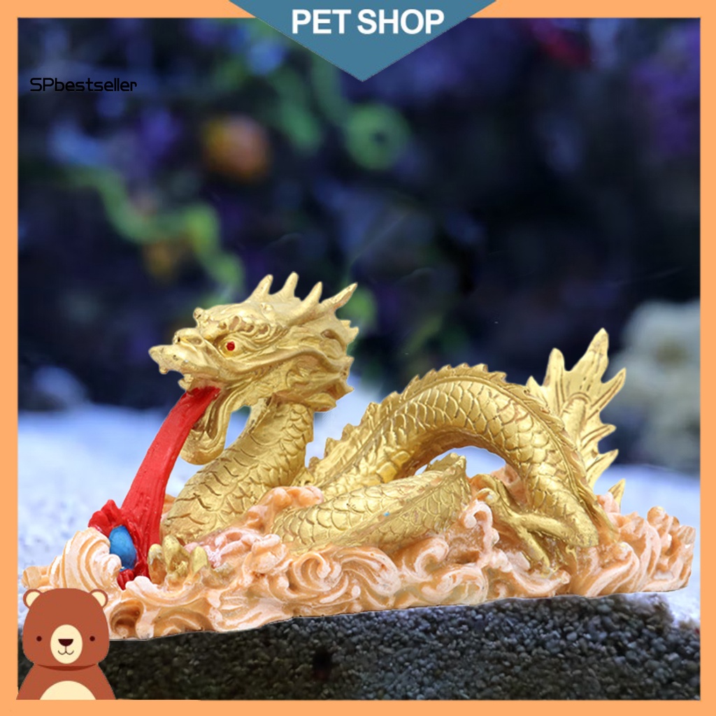 Đồ trang trí Rồng Ba Chiều Bằng Nhựa Resin Đa Năng Trang Trí Bể Cá