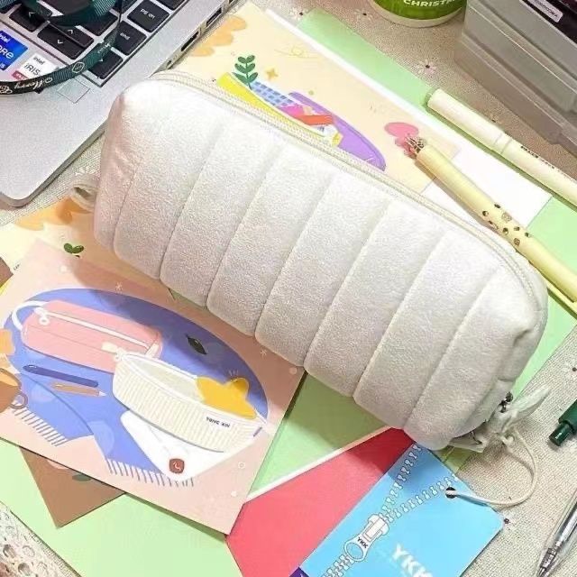 Túi Đựng Bút Chì Cỡ Lớn Họa Tiết Bánh Mì / Sữa / Đậu Nành Dễ Thương