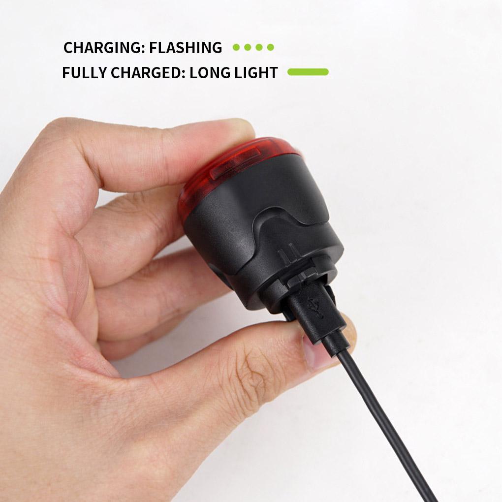 Đèn Hậu Cảnh Báo Chống Thấm Nước Có Thể Sạc Lại Cho Xe Đạp