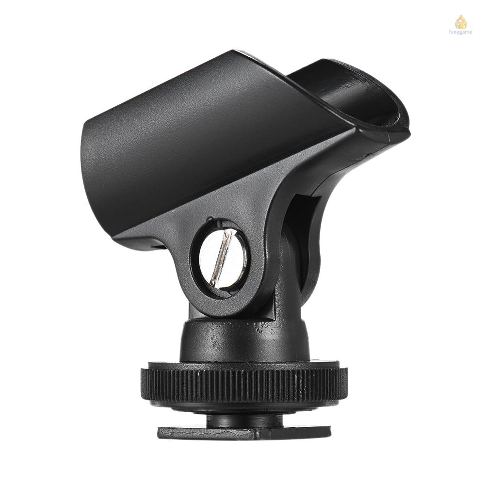 Kẹp Micro Andoer 19mm Bằng Nhựa Kèm Lỗ Vít 1 / 4 &quot;Cho Máy Ảnh DSLR