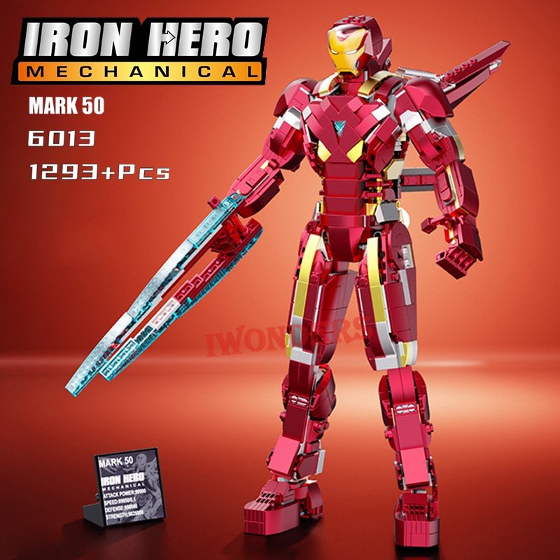 Đồ Chơi Lắp Ráp Nhân Vật Tony Stark MK50 Nano 2023