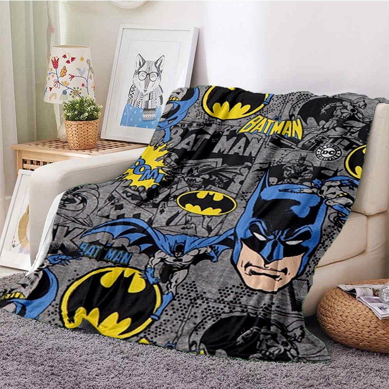 Chăn Bông Mềm Mại In Hình Siêu Anh Hùng Batman Có Thể Tùy Chỉnh 5