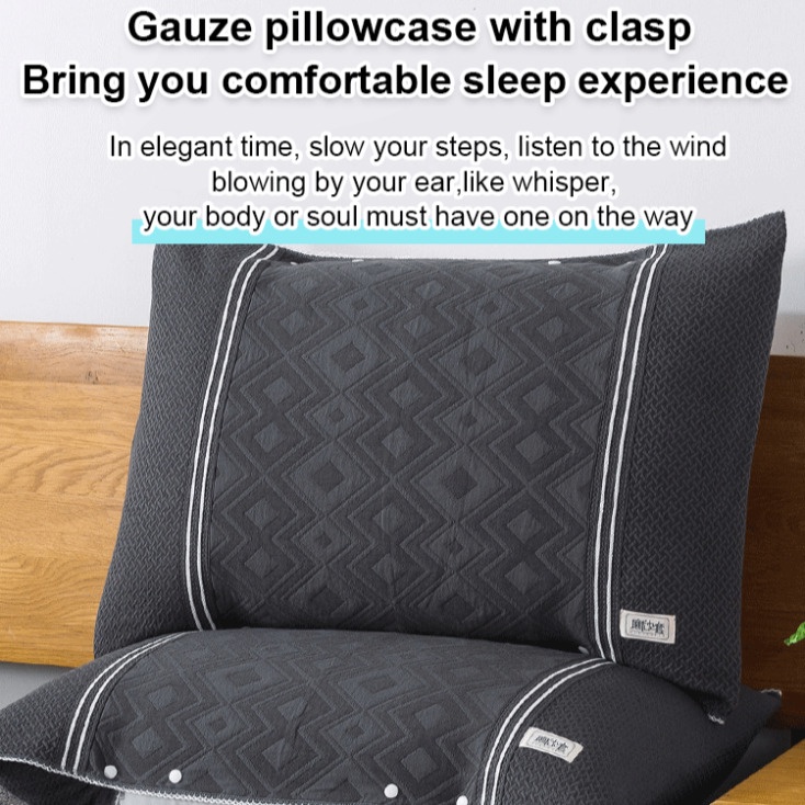 Vỏ Gối Cotton Chống Trượt Có Nút Điều Chỉnh Được Dành Cho Người Lớn