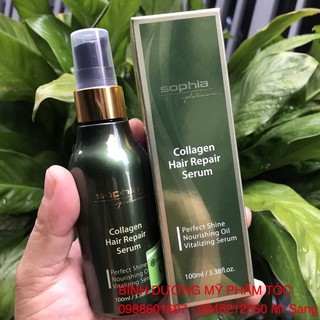 Tinh dầu phục hồi tóc Sophia Collagen Hair Repair Serum 100ml ( chính hãng 2026)
