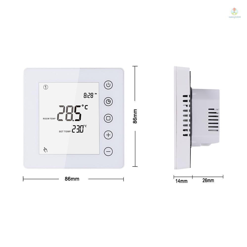 Nhiệt Kế Điện Tử 3A Màn Hình LCD Kỹ Thuật Số Điều Khiển Nhiệt Độ Thông Minh Chống Đóng Băng Tiết Kiệm Năng Lượng Cho Nhà Ở / Văn