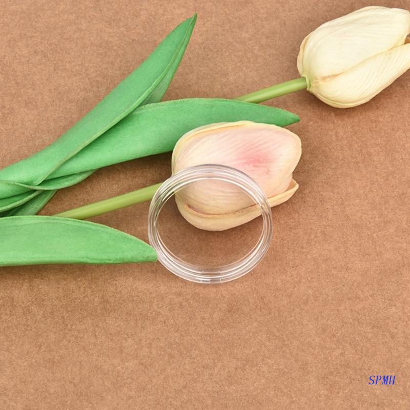 100 Hộp Đựng Tiền Xu 40mm Màu Bạc