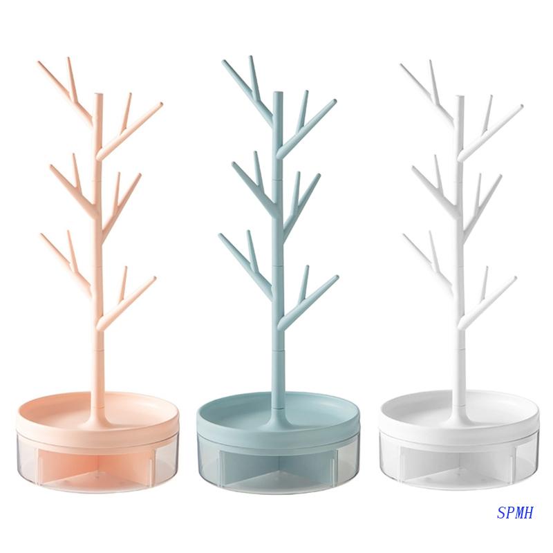 Giá Đỡ Trang Sức Hình Cây Chống Bụi Có Thể Xoay Được
