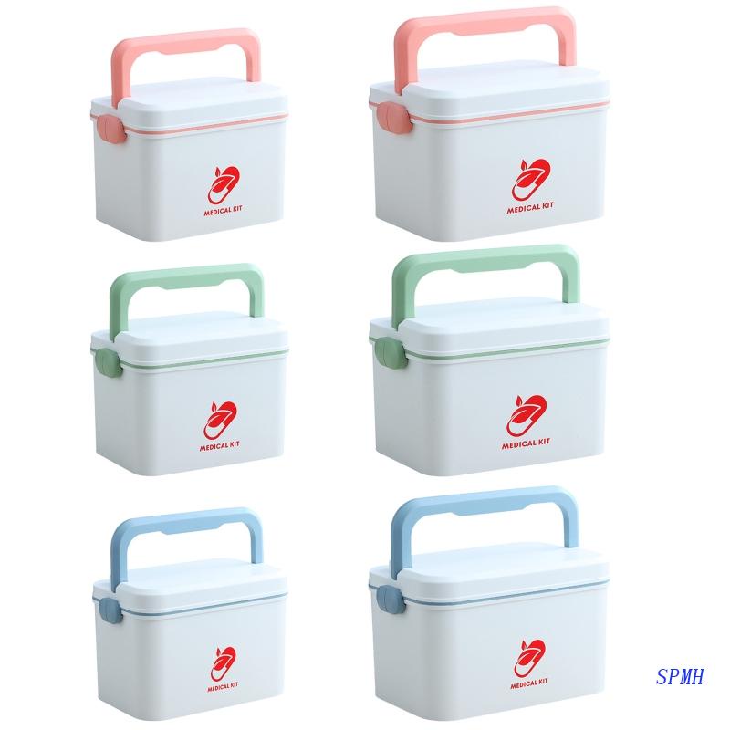 Hộp Đựng Dụng Cụ Sơ Cứu Có Nắp Và Tay Cầm Tiện Lợi