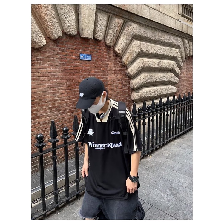 Áo Thun Thể Thao Tay Ngắn Dáng Rộng Năng Động Thời Trang Dành Cho Nam