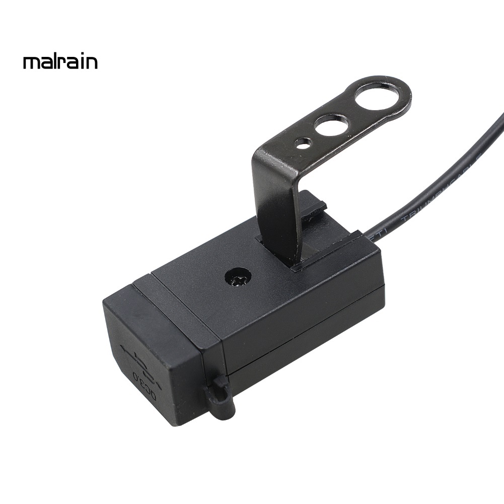 Cục Sạc Nhanh QC3.0 Hai Cổng USB 12-24V Có Công Tắc Cho Xe Máy