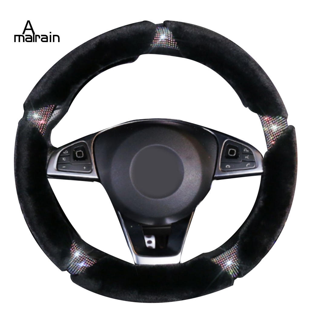 Vỏ Bọc Vô Lăng Xe Hơi Chống Trượt Đính Đá Trang Trí Sang Trọng