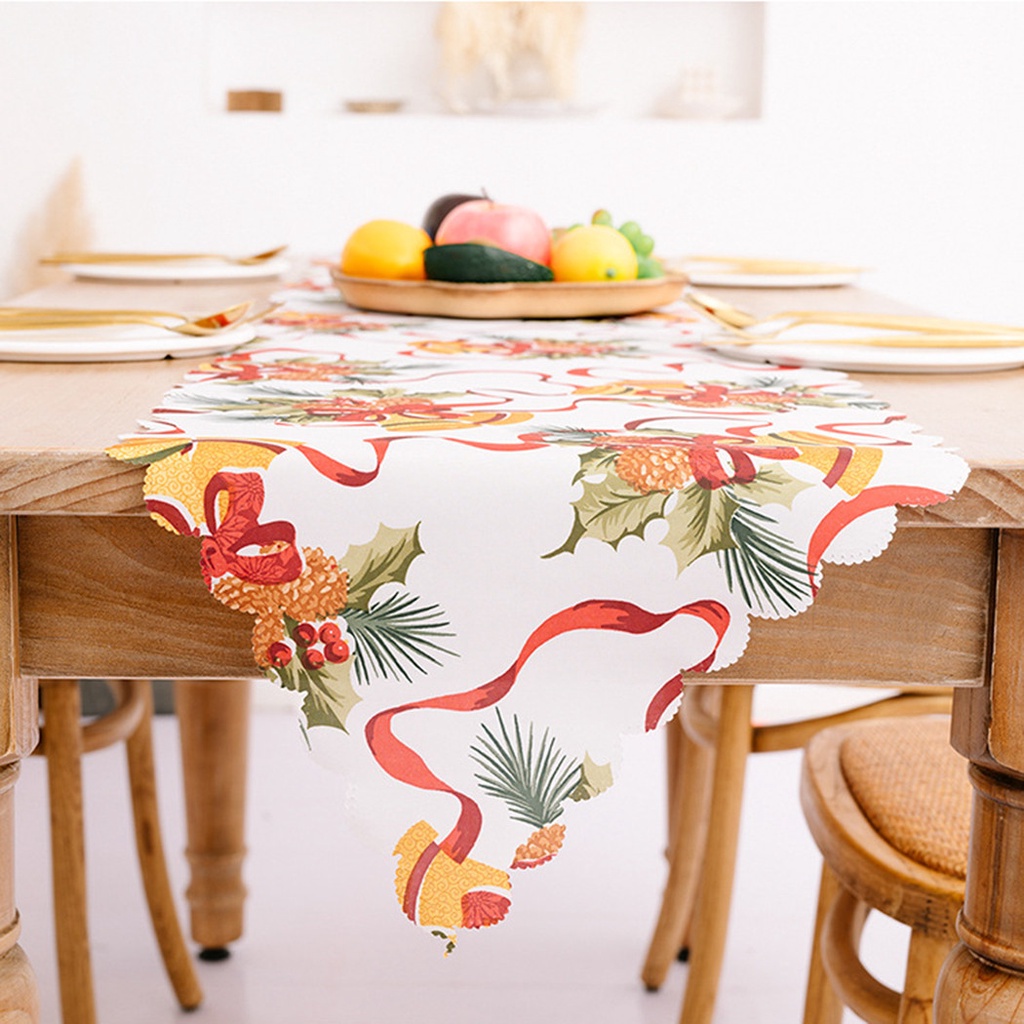Khăn Trải Bàn Trang Trí Giáng Sinh 185 X 35cm 72.8 &quot;X 13.7&quot;