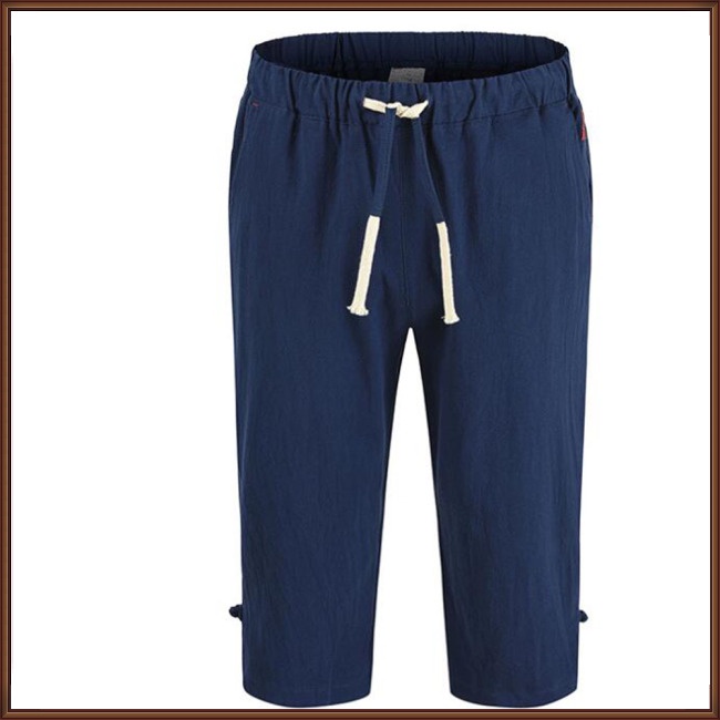 Quần Lửng Mùa Hè Thoáng Khí Trọng Lượng Nhẹ Màu Sắc Đơn Giản Cho Nam