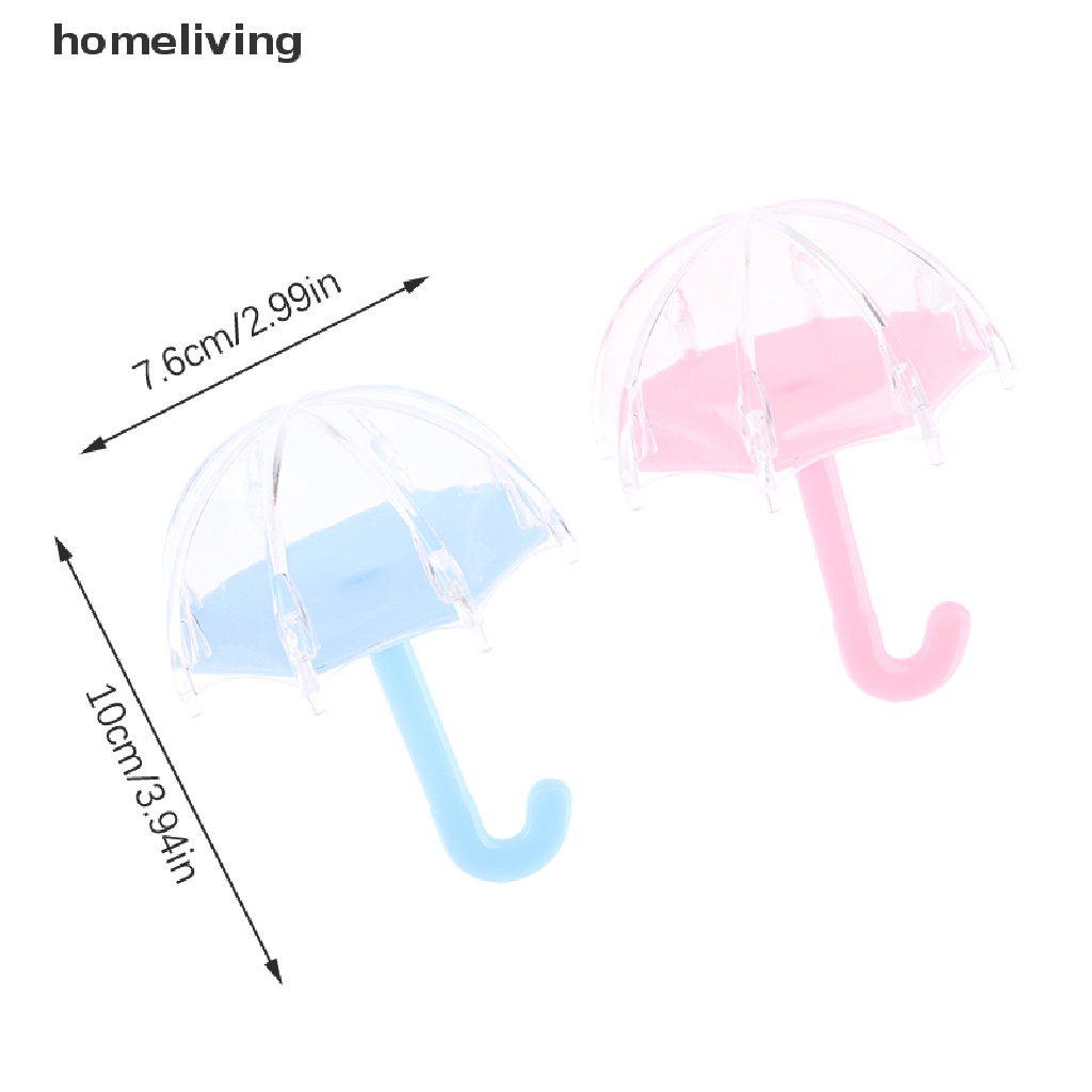 Bộ 12 Hộp Đựng Kẹo Mini Bằng Nhựa Hình Cây Dù