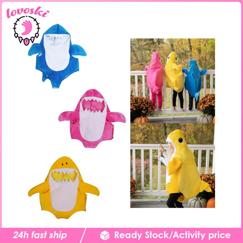 Bộ Đồ Hóa Trang Cá Mập Mềm Mại Thoải Mái Cho Bé