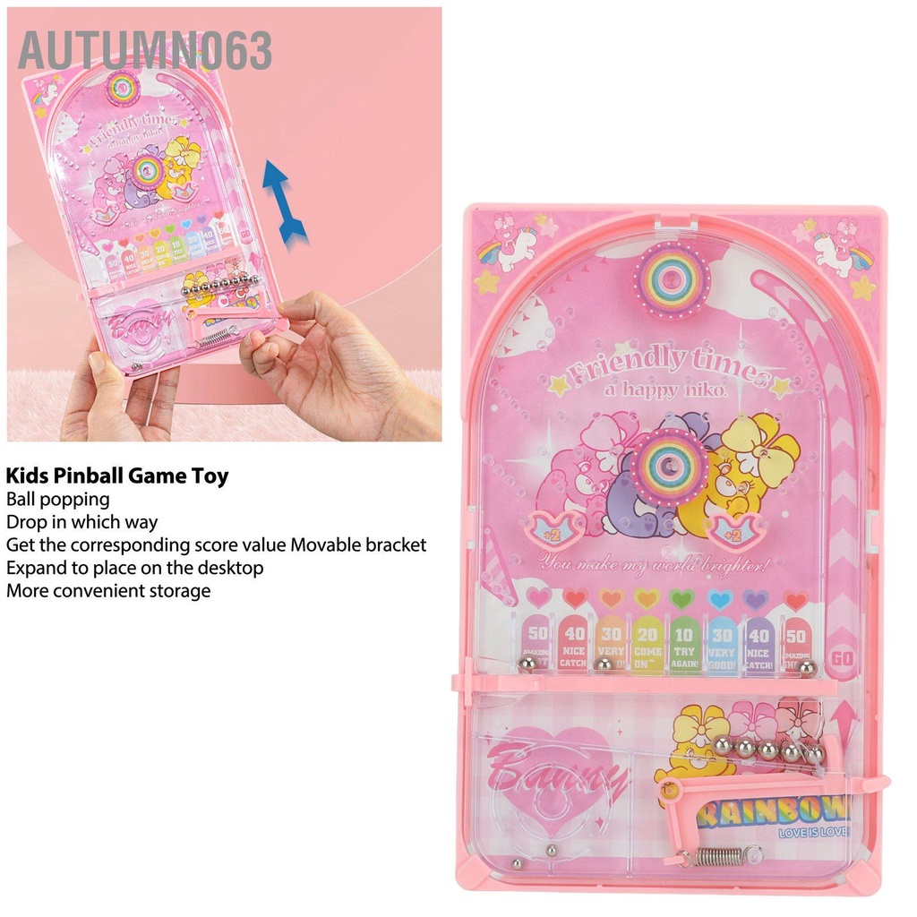 Trò chơi Pinball dành cho trẻ em Cải thiện khả năng phối hợp tay và mắt Trẻ Đồ đua có giá đỡ Autumn063