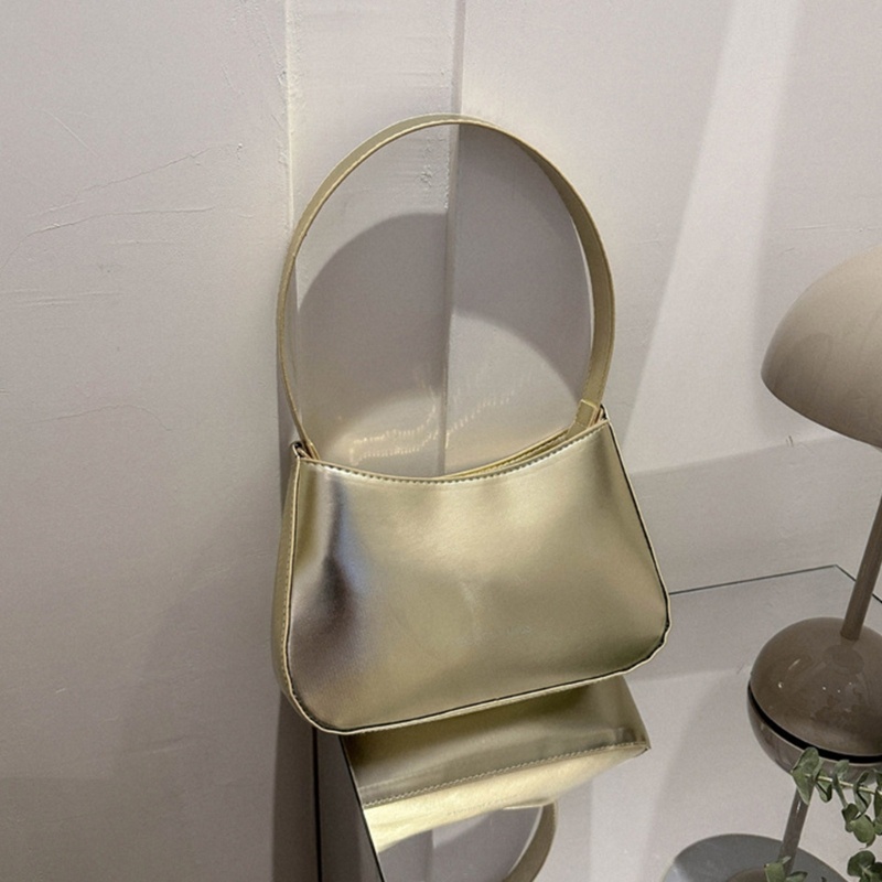 Túi Xách Tay Bằng Da PU Màu Trơn Dễ Phối Đồ Thời Trang Dành Cho Nữ