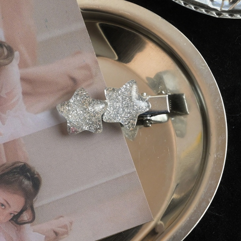 Kẹp Tóc Ngôi Sao Lấp Lánh Y2K Cho Bé Gái