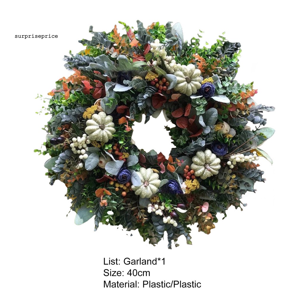 Vòng Hoa Nhân Tạo Thiết Kế Nhỏ Gọn Tinh Tế Trang Trí Cửa Dịp Giáng Sinh / Tiệc Tùng