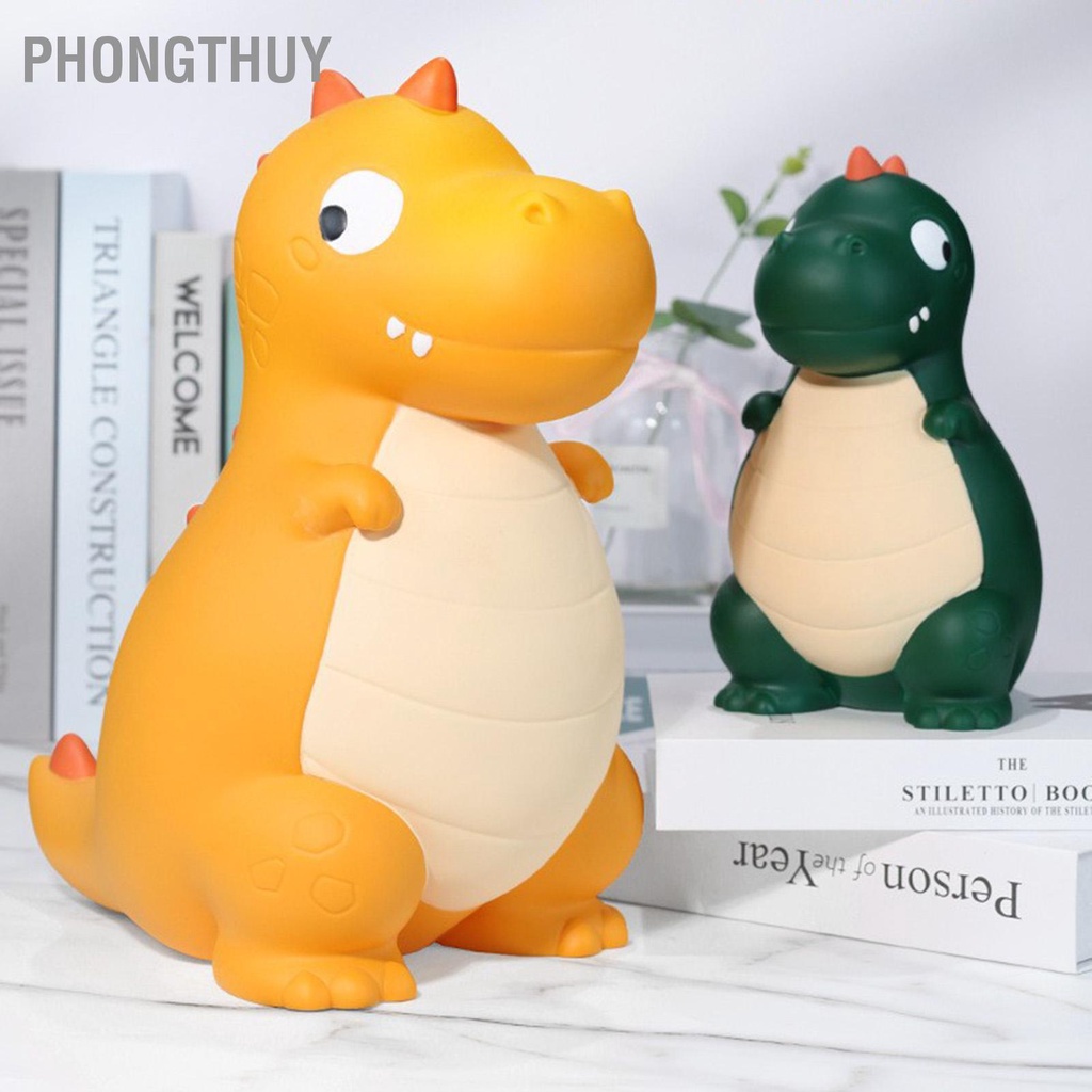 Ống Heo Tiết Kiệm Hoạt Hình Khủng Long Dễ Thương Để Bàn Trang Trí Tặng Bé Trai Gái