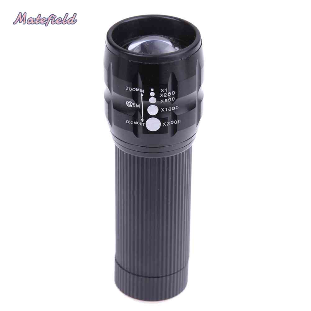 Đèn Pin LED 3W 3 Chế Độ Có Thể Zoom In / Out