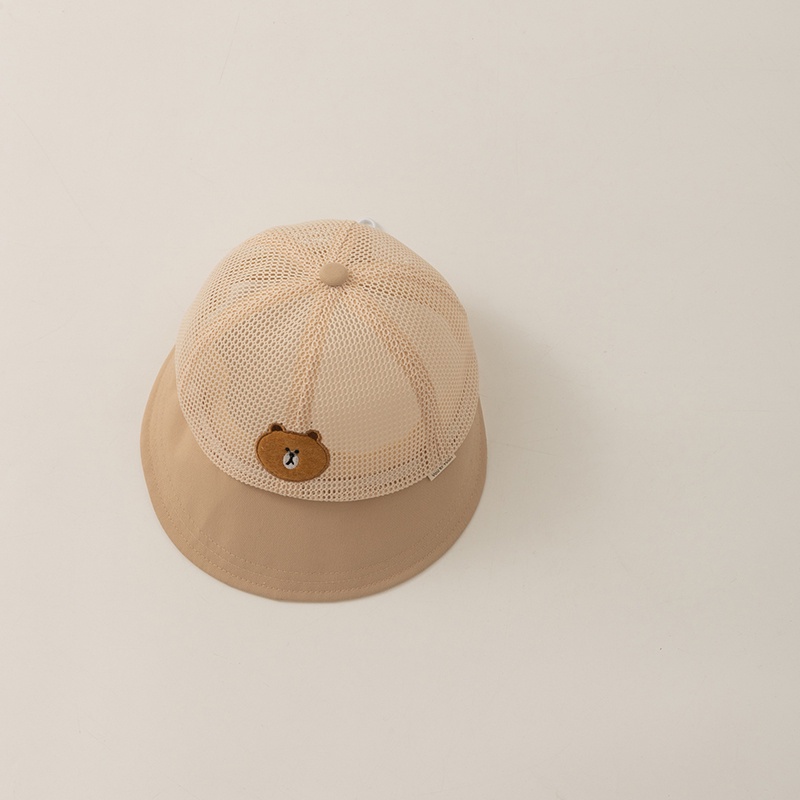 Nón Tai Bèo Phối Lưới Thoáng Khí Họa Tiết Hoạt Hình Thời Trang Mùa Hè Cho Bé