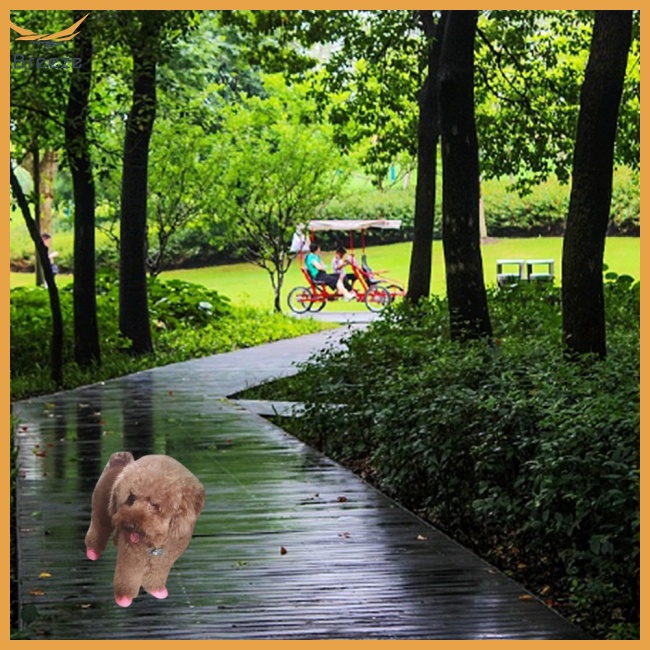 Bộ 4 Vỏ Bọc Giày Cao Su Chống Thấm Nước Có Thể Tái Sử Dụng Bảo Vệ Chân Chó