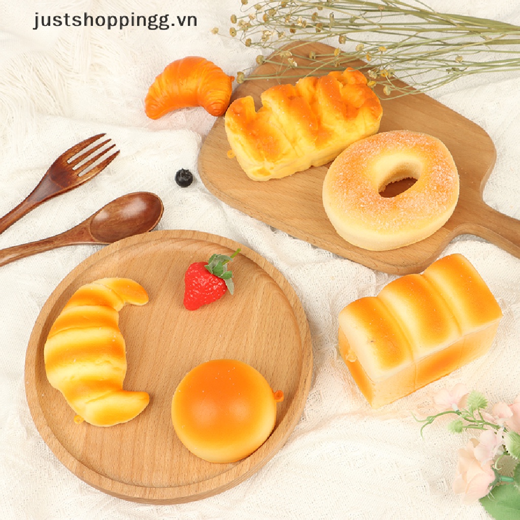 1 Đồ Chơi Bóp Hình Bánh Mì Nướng Bằng PU Giải Tỏa Căng Thẳng