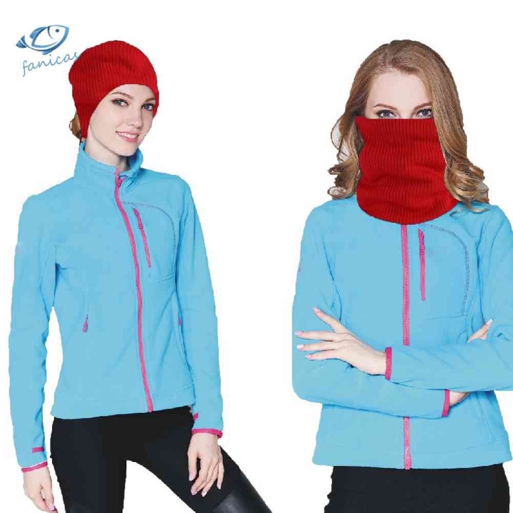 Khăn Choàng Cổ Hai Lớp Co Giãn Màu Trơn Giữ Ấm Mùa Đông Cho Nam Và Nữ