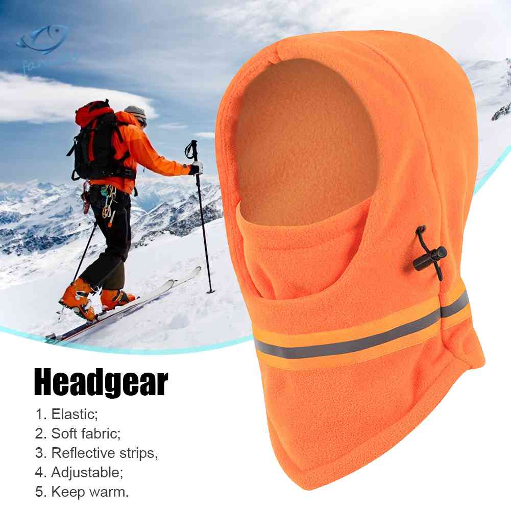Mũ Balaclava Lót Lông Cừu Giữ Ấm Thời Trang Mùa Đông Cho Nam Và Nữ