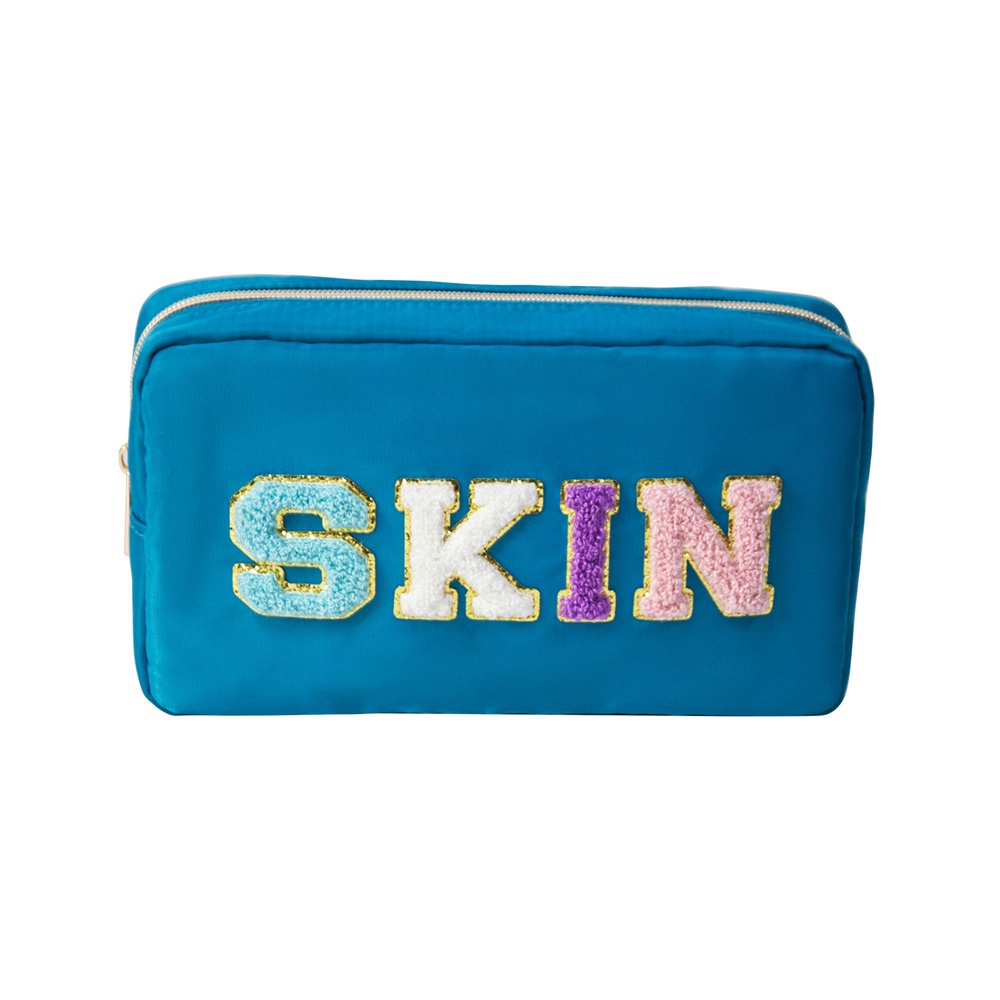 Túi Đựng Mỹ Phẩm Bằng Nylon Chống Thấm Nước Nhiều Màu Sắc Cho Nữ