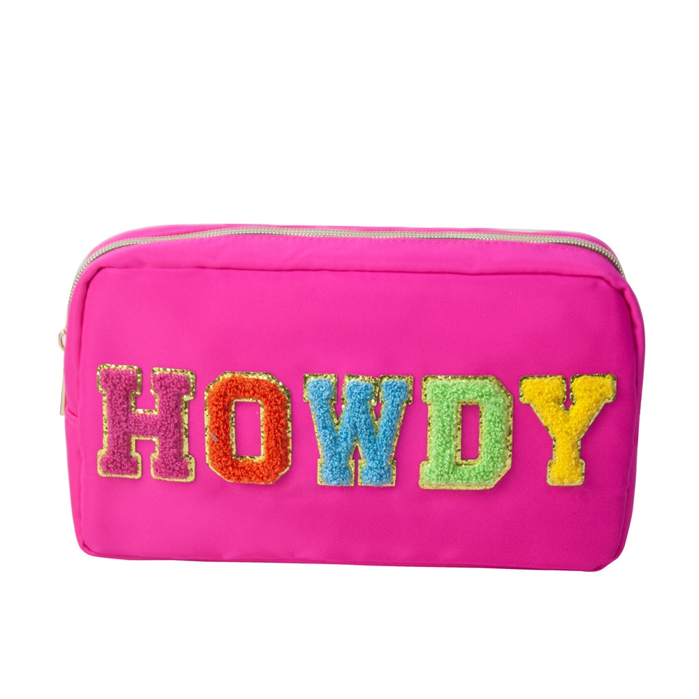 Túi Đựng Mỹ Phẩm Bằng Nylon Chống Thấm Nước Nhiều Màu Sắc Cho Nữ