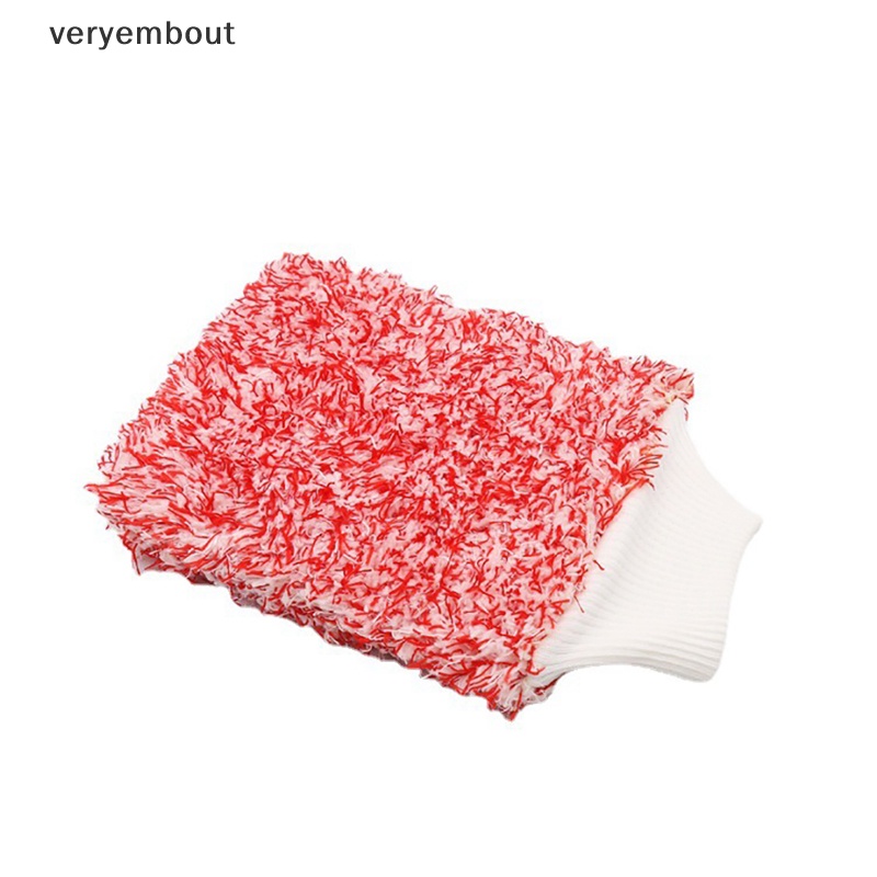 Găng Tay Rửa Xe Siêu Mềm Mại Bằng Sợi Microfiber