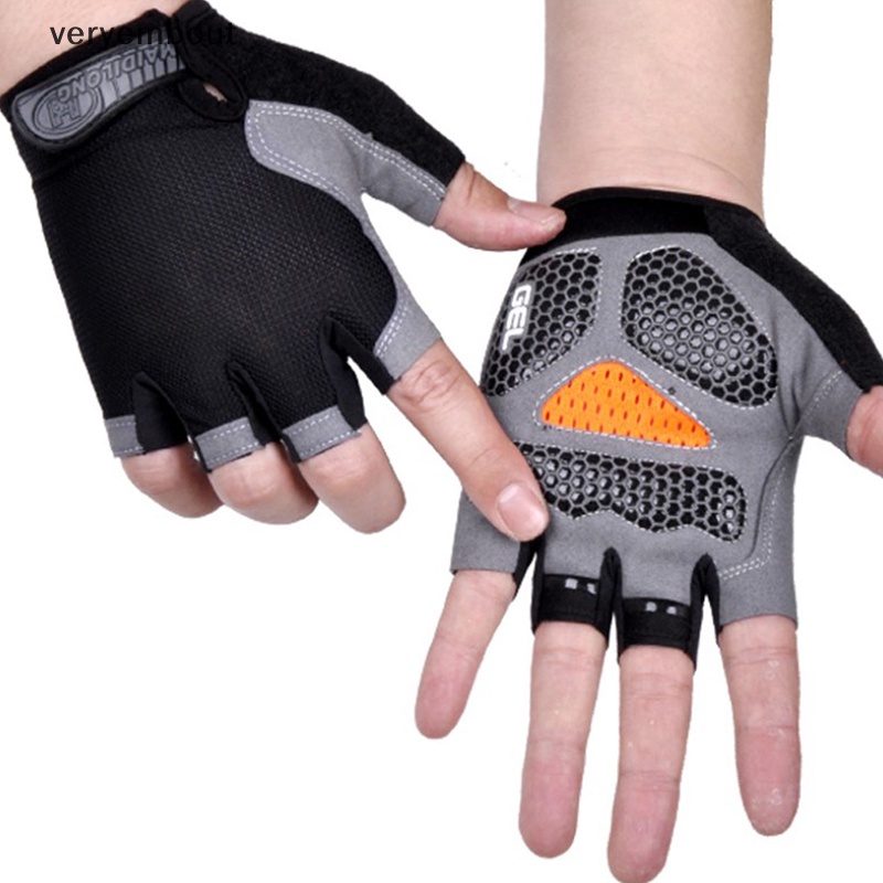 Găng Tay Hở Ngón Chống Trượt Thoáng Khí Dành Cho Nam Và Nữ